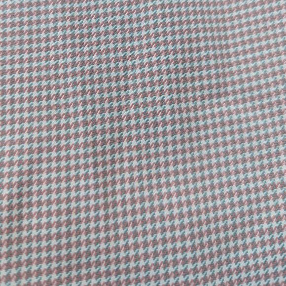 1940's pink and green HOUNDSTOOTH SKIRT 40's M - Picture 6 of 8